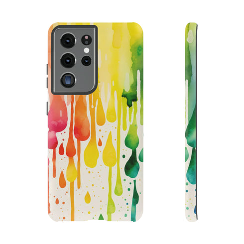 Rainbow Spring Showers - Impact Resistant Phone Case